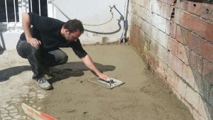 Extension d’une terrasse en béton