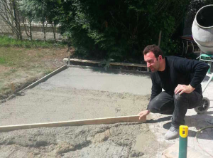 Extension d’une terrasse en béton