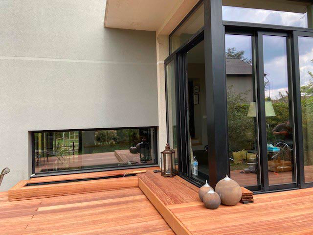 monter une terrasse en Tali avec un bassin aquatique